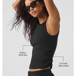 ALO Ribbed En Point Tank Top